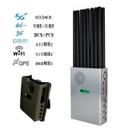 Best-selling 18 Bands 16 Antennas Handheld 5G Scrambler with LCD display