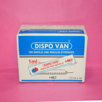 Dispo Van Insulin Syringe 1ml U-40 – 100 Units Pack | Trusted, Safe & Affordable