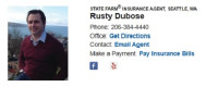 Rusty Dubose Seattle State Farm Insurance Specialist