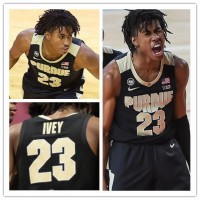 23 Jaden Ivey Nike Black College Game Basketball Jersey