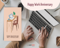 Work anniversary cards