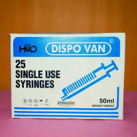 Reliable Dispo Van Syringe 50ml (Pack of 25) – Trusted Choice for Precision & Safety
