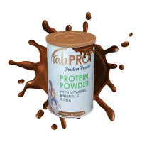 FabPROT Protein Powder - Protein, Vitamins, Minerals & DHA, Chocolate flavour