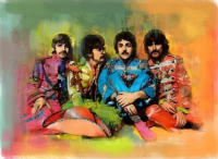 Band The Beatles People Paint by Numbers
