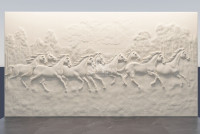Organic Banana Leaf Pattern Wall Panels by Stone Art By SKL