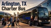 Charter Bus Rental in Arlington – Same-Day Availability