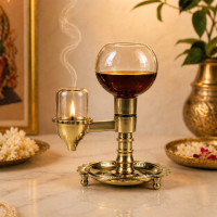 brass akhand diya