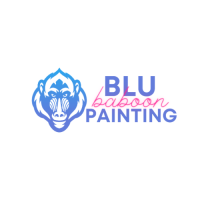 Blu Baboon Painting