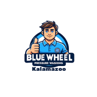 Blue Wheel Pressure Washing