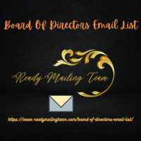 Unlock Strategic Opportunities with Ready Mailing Team's Board of Directors Email List