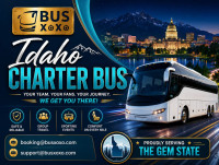 Explore top travel destinations with an Idaho charter bus rental