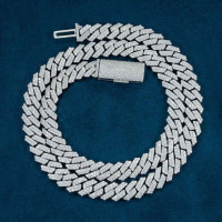 Moissanite Cuban Chain Fully Iced Out