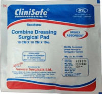 Clinisafe Combine Dressing Surgical Pad 10x10 cm - Sterile & Reliable Care