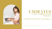 Emirates Name Correction Policy