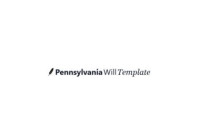 PennsylvaniaWillTemplate