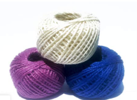 3-Pack Colored Jute Twine Set – 450 Ft (Blue, Ivory, Pink) for Crafts & Gifts 4o