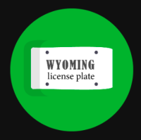 Wyoming License Plate
