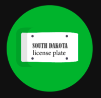 South Dakota License Plate