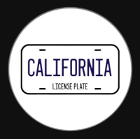 California License Plate