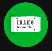 Idaho License Plate