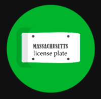 Massachusetts License Plate