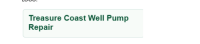 Treasure Coast Well Pump Repair