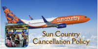 What is the cancellation fee for Sun Country Airlines?