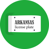 Arkansas License Plate