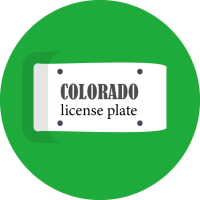 Colorado License Plate