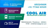 Cool Air|Best AC and refrigerator Service in Trivandrum|Ac service in Trivandrum|AC Instalation in Trivandrum