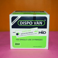 Buy Dispo Van 2ml Syringe with Needle (Pack of 100) – Trusted, Affordable & Safe