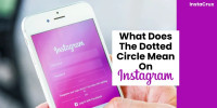 Blue Dotted Circle on Instagram DM