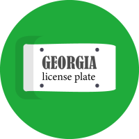 Georgia License Plate