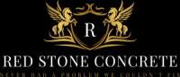 Red stone concrete