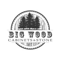 Big Wood Cabinets and Stone