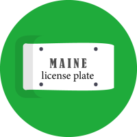 Maine License Plate