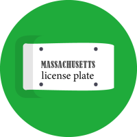 Massachusetts License Plate
