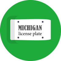 Michigan License Plate