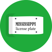 Mississippi License Plate