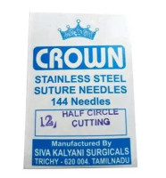High-Quality Suture Needles – Round Body, Cutting, & Straight | 6 Needle Pack