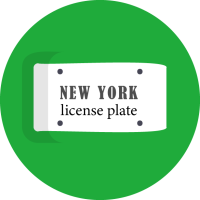 New York License Plate