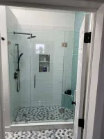 Frameless custom shower doors