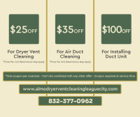 Almo Dryer Vent Cleaning League City
