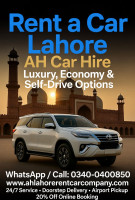Best Car Rental Service in Lahore – AH Rent A Car