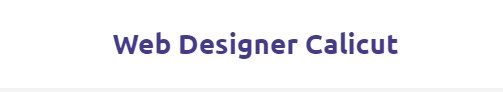 Web Designer Calicut